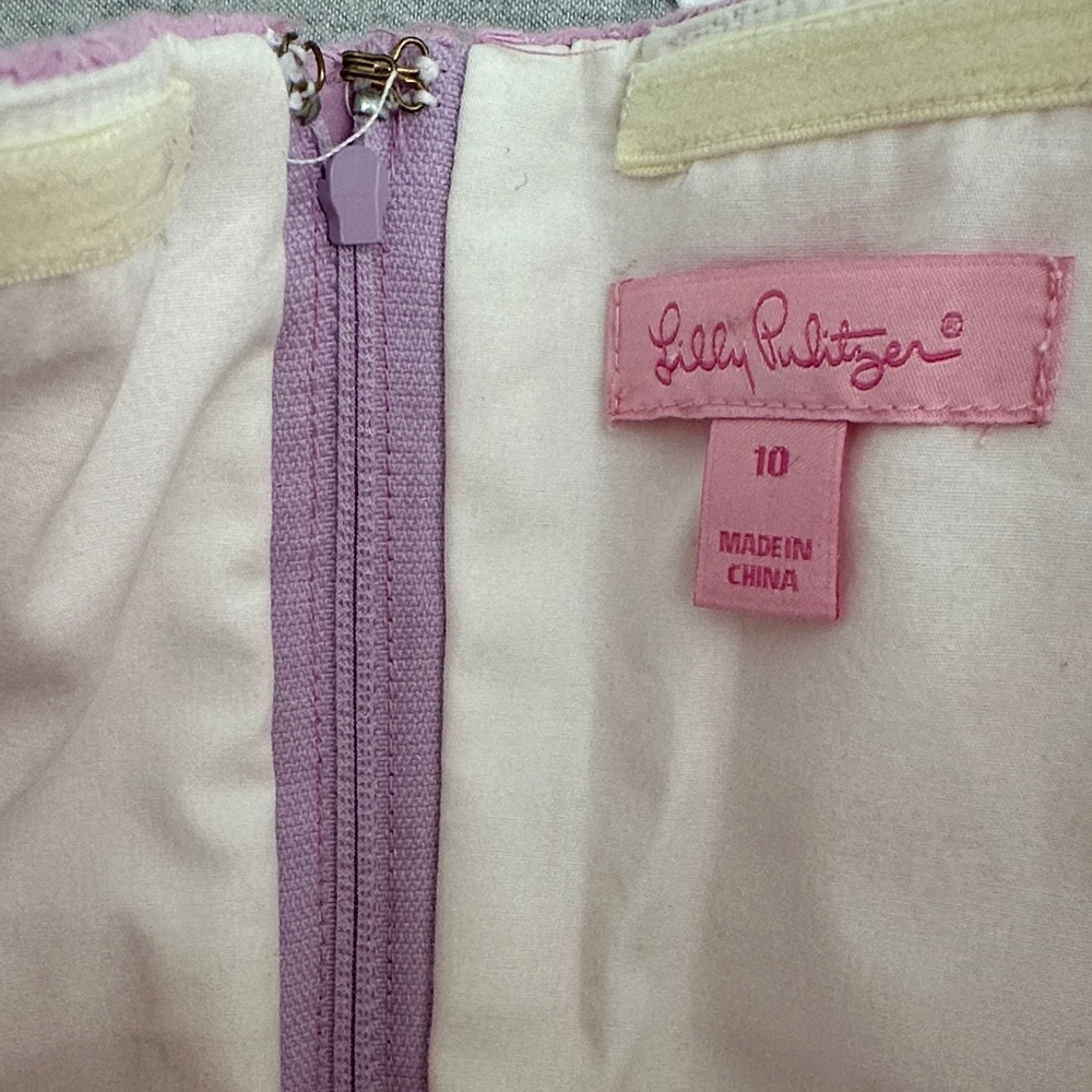 Lilly Pulitzer Strapless Dress in pastel purple